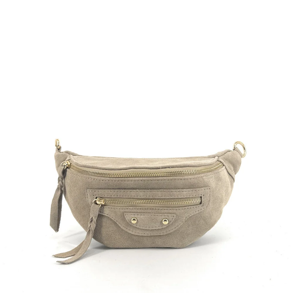 Sac Femme Sac Banane En Cuir Nubuck Louka