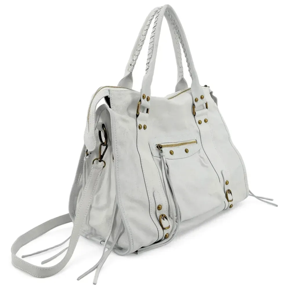 Sacs Femme Sac Main En Cuir Bross Sandstorm E L Sirocco