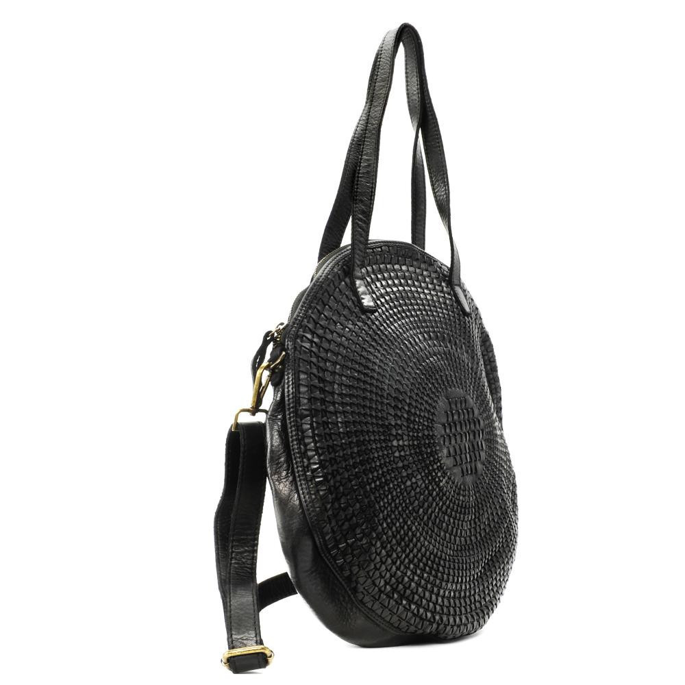 Grand sac rond cuir hot sale