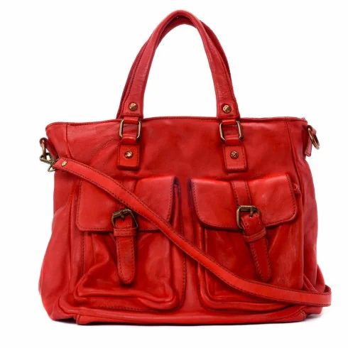 sac en cuir vintage pur de vachette italien pour femme avec bandoulière