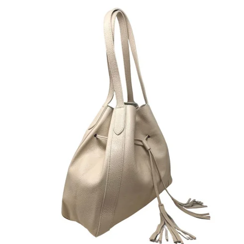 Sac bourse femme tendance en cuir italien pur cuir de vachette porté épaule bleu roi