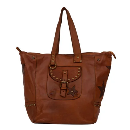 Sac cabas cuir outlet marron femme