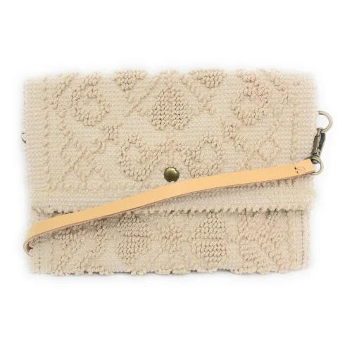 Pochette tendance femme en tissu et cuir porté main épaule de travers et bandoulière jaune