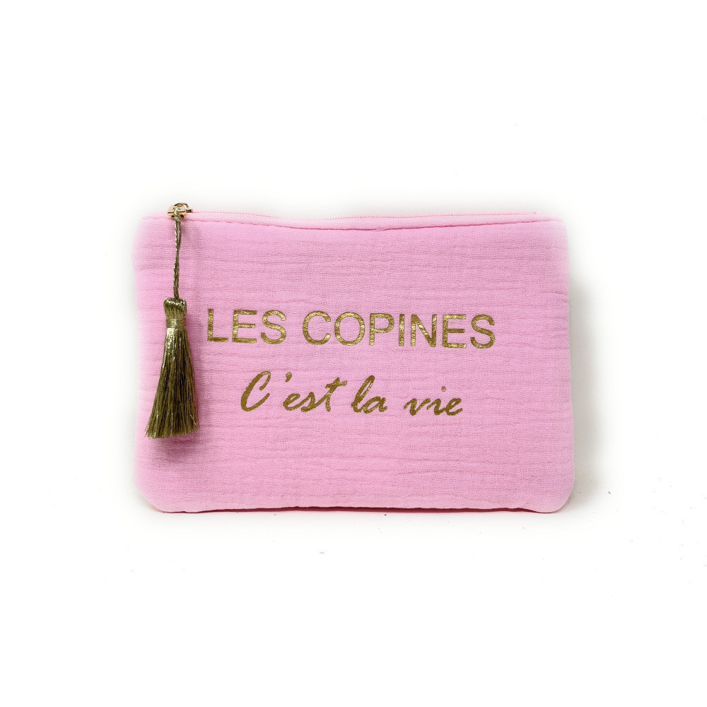 Pochette femme | Trousse pochette en gaze de coton COCOON Les Copines