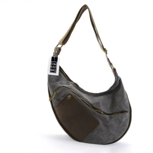 Sac besace holster homme porté poitrine dos ou côté camel foncé sac très tendance