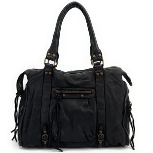 Sac Femme Grand sac porte epaule en cuir vintage STORM XL HURRICAN