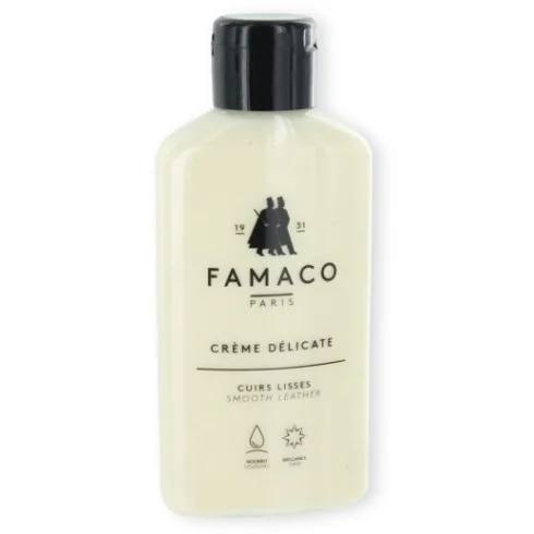 Crème délicate incolore 125 ml FAMACO | Crème assouplissante sacs cuir