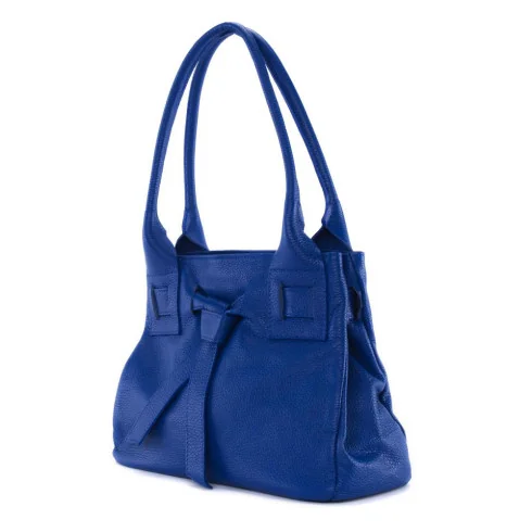 Sac à main femme tendance en cuir grainé Italien porté épaule marron foncé sac trapèze