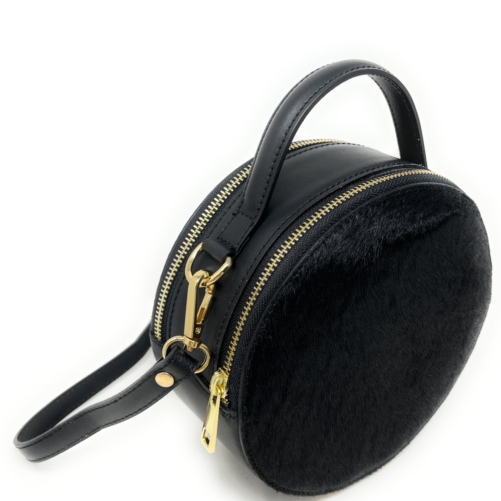 Sac a discount main rond noir