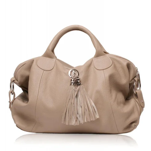 Sac mode femme en cuir grainé porté main et bandoulière rouge foncé grand sac tendance