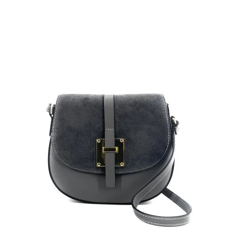 Sacs à Main Femme | Mini-sac besace en cuir lisse et nubuck MODELE H