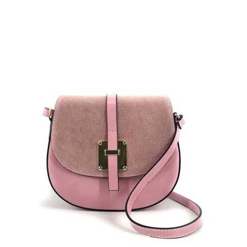 Sacs à Main Femme | Mini-sac besace en cuir lisse et nubuck MODELE H