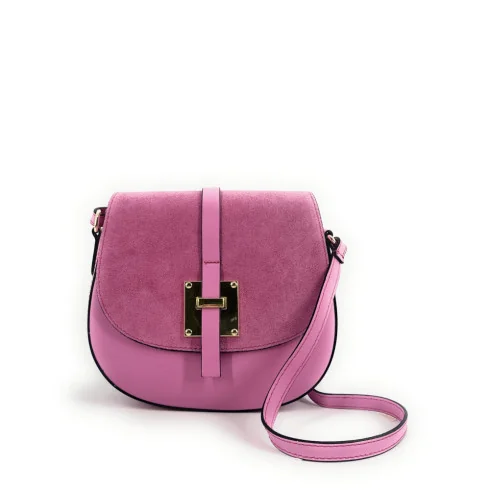 Sacs à Main Femme | Mini-sac besace en cuir lisse et nubuck MODELE H