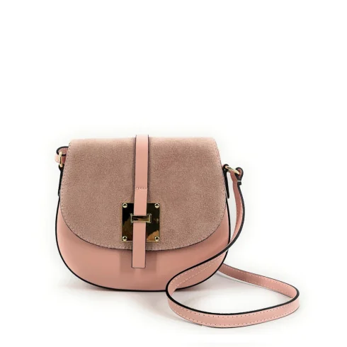 Sacs à Main Femme | Mini-sac besace en cuir lisse et nubuck MODELE H