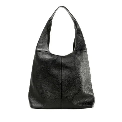 Sac à main tendance femme en cuir porté épaule noir sac hobo