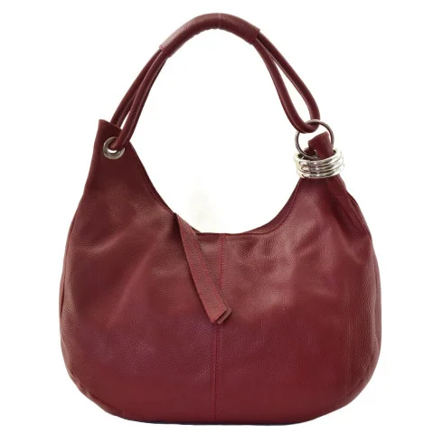 Sac à main femme en cuir grainé porté épaule bleu foncé sac tendance