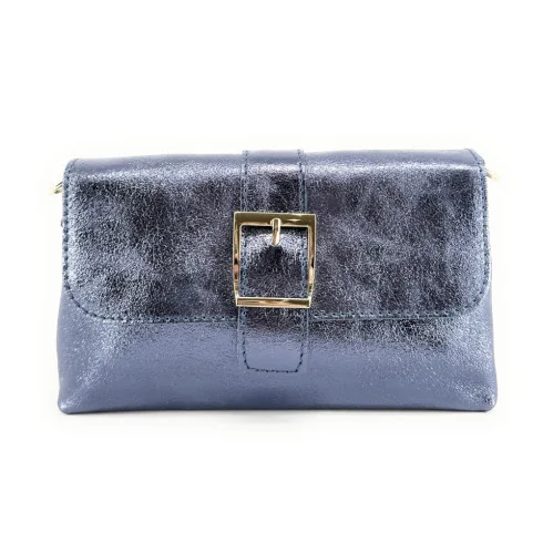 Mini sac femme en cuir brillant or pur de vachette