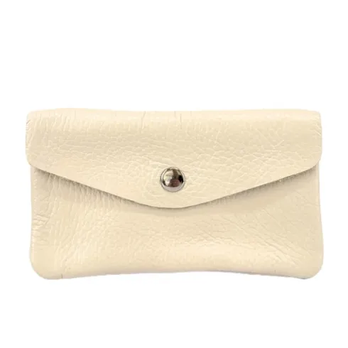 Collection femmes |Pochette porte-monnaie en cuir grainé COMPO