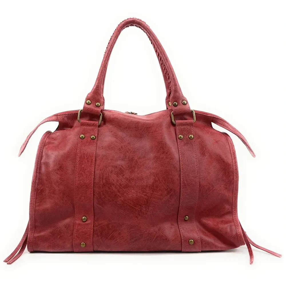 Sacs Femme Sac de rentree en cuir brosse SANDSTORM Rouge