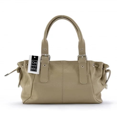 Sacs à main femme | Sac baguette élégant en cuir grainé PRINCESSE