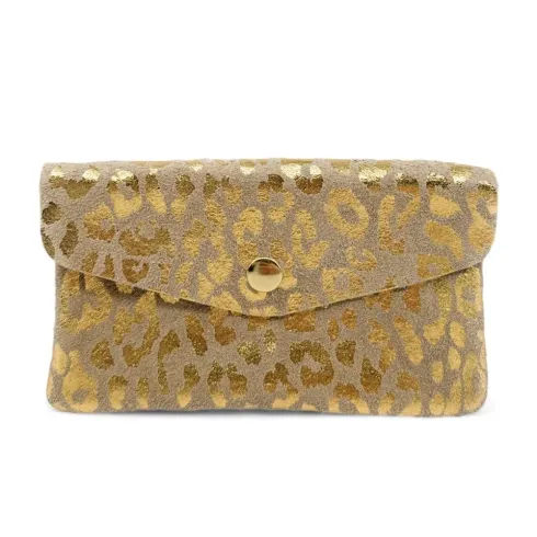 Accessoires Femme | Pochette porte-monnaie en cuir nubuck COMBI LEO