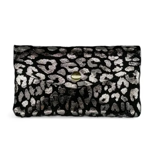 Accessoires Femme | Pochette porte-monnaie en cuir nubuck COMBI LEO