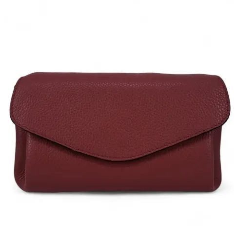 Mini sac trotteur femme tendance en cuir italien pur cuir de vachette porté bandoulière violet