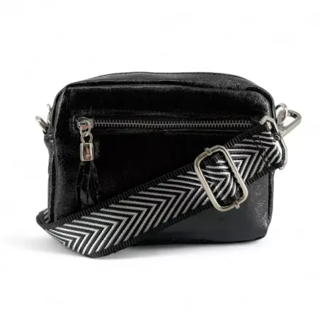 bandoulière amovible imprimé argent pour sacs femme motifs chevron