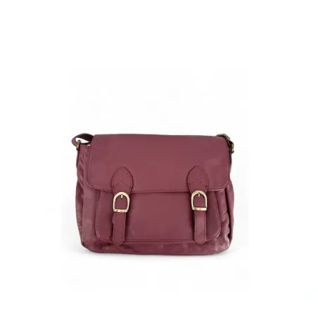 Sac cartable femme | Sac bandoulière en cuir lisse BUFFALO