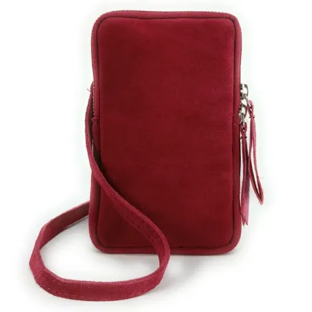 Sacs Femme | Pochette bandoulière en cuir nubuck LOUVRE