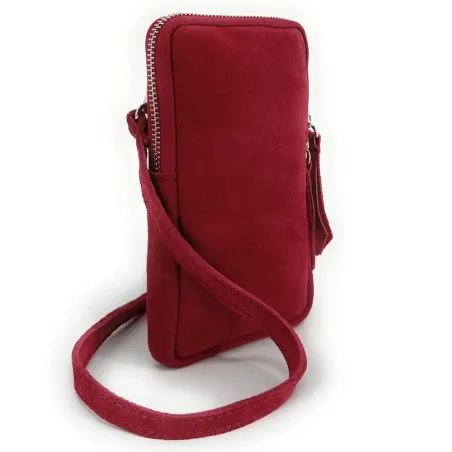 Sacs Femme | Pochette bandoulière en cuir nubuck LOUVRE