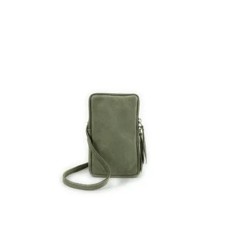 Sacs Femme | Pochette bandoulière en cuir nubuck LOUVRE