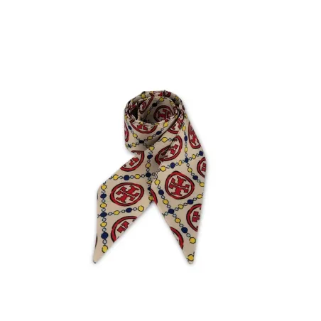 foulard en tissu effet satin pour personnalisation de sac à motifs rouge