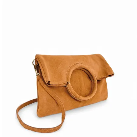 Sacs à Main Femme | Sac pochette en cuir nubuck CHARLOTTE