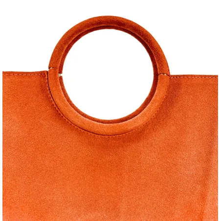 Sacs à Main Femme | Sac pochette en cuir nubuck CHARLOTTE