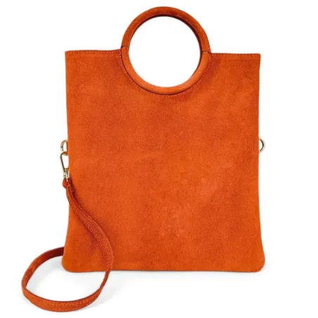 Sacs à Main Femme | Sac pochette en cuir nubuck CHARLOTTE