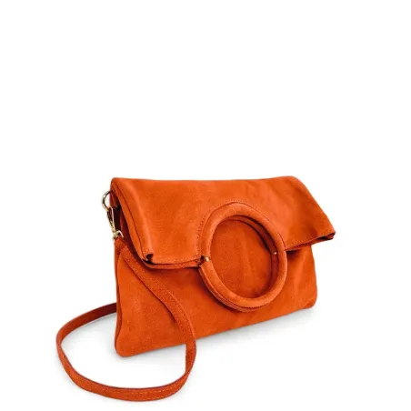 Sacs à Main Femme | Sac pochette en cuir nubuck CHARLOTTE