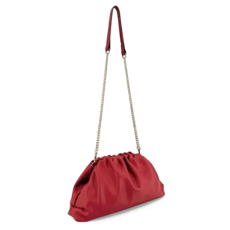 sac bourse rouge provond pour femme en cuir box calf fabriqué en Italie