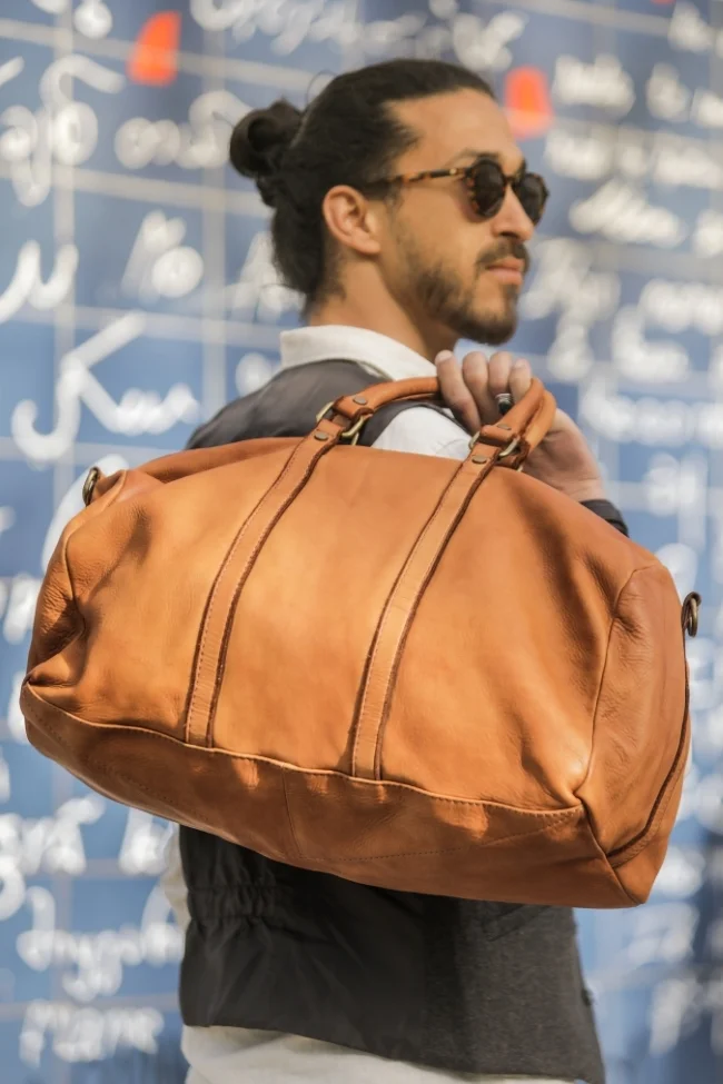 Sac de voyage en cuir pour homme KARNAK